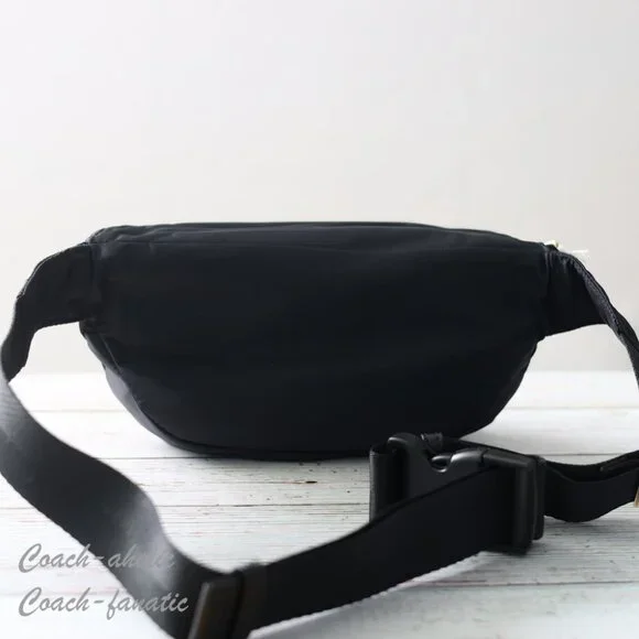 NWT Tory Burch Nylon Belt Bag Fanny Pack Crossbody in Black - Picture 7 of 11